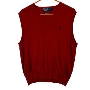 Polo Ralph Lauren Men’s Sleeveless Red Size M